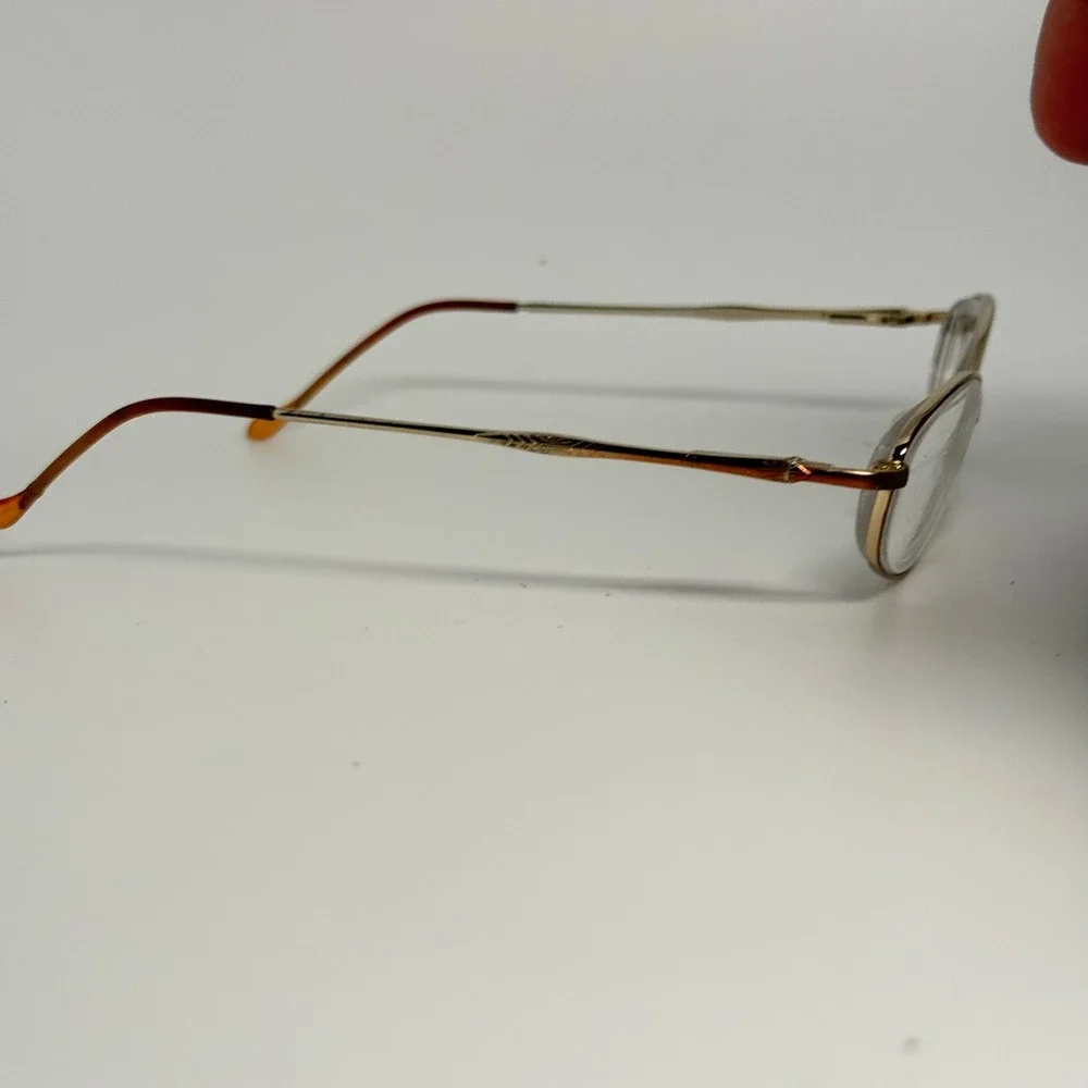 Eddie Bauer EA PT-44 Gold Metal Oval Eyeglasses Frames 130mm